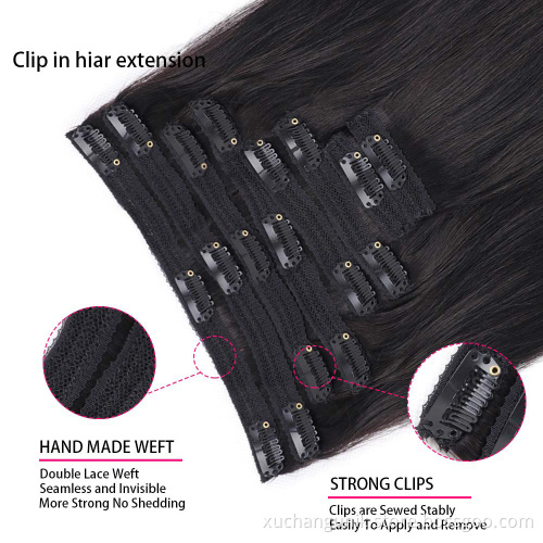 Cheap remy 100% Clip in human hair extension 300g,clip in hair extension for white women,claw clip ponytail human hair extension
